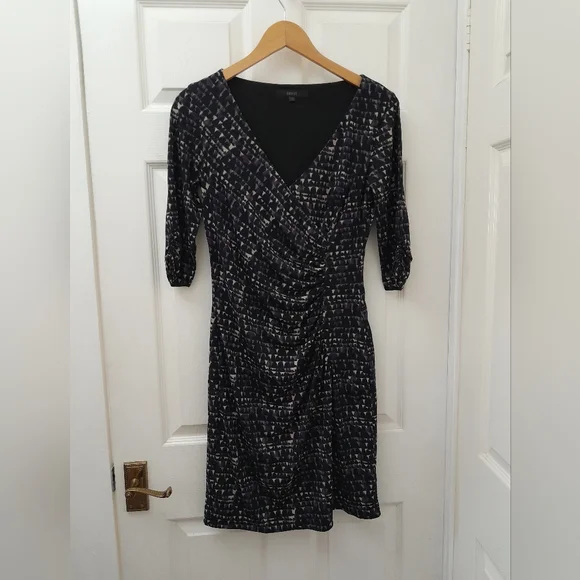 3/4 sleeve faux wrap style Jersey dress from COAST size 10 - Picture 9 of 9